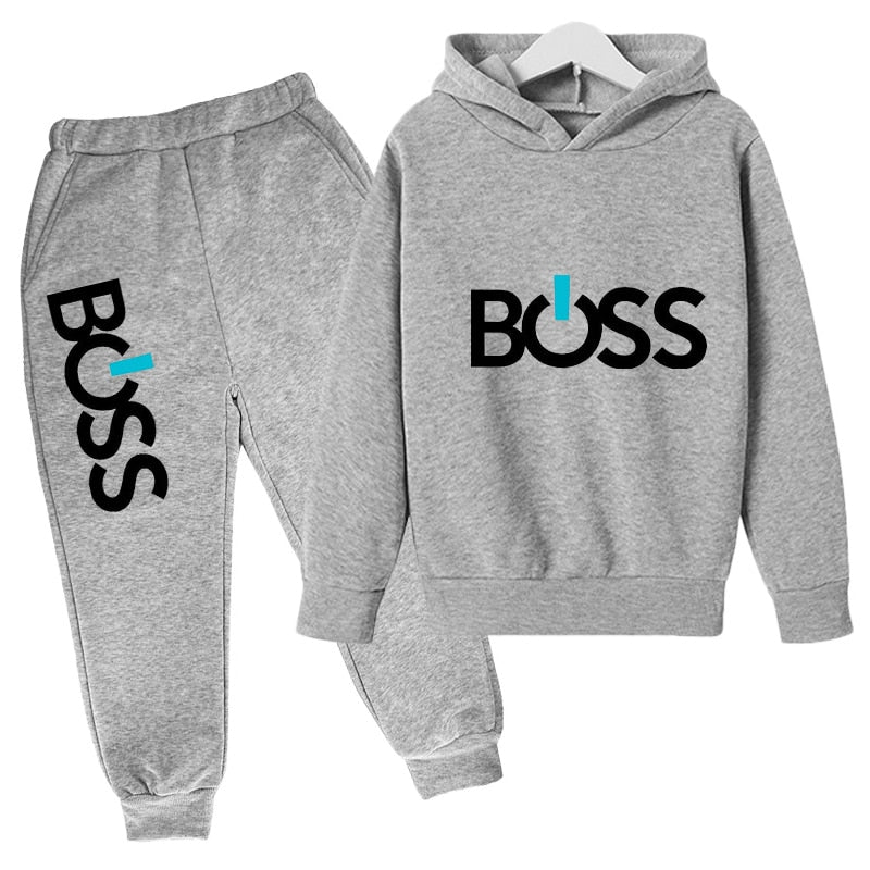 Boys Girls Casual Fashion Print Pullover Long Sleeve