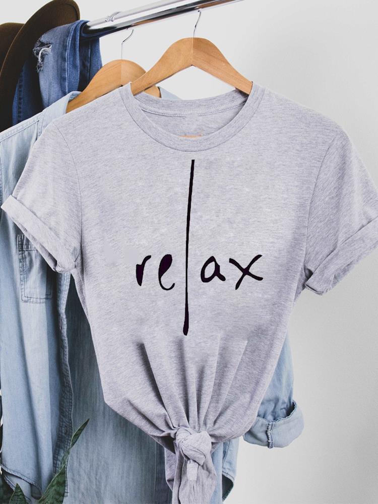 Clothes Ladies Summer T Clothing Print Fashion Casual T-shirts Letter 90s Trend Cute Short Sleeve Women Female Graphic Tee