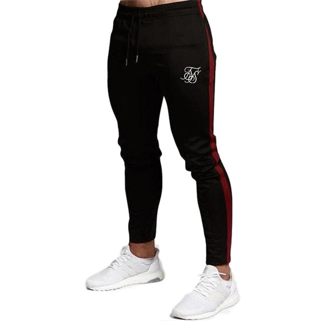 Sik Silk Men Pants Fitness Skinny Trousers