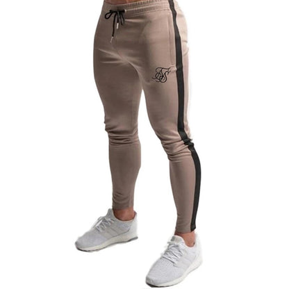 Sik Silk Men Pants Fitness Skinny Trousers