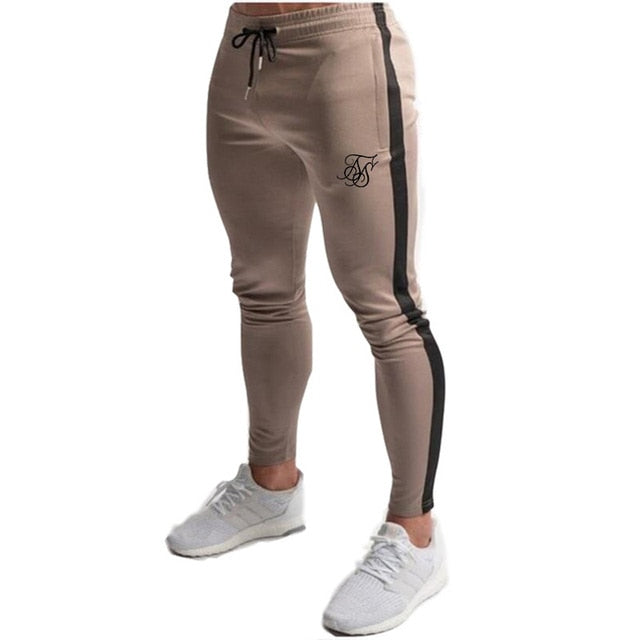 Sik Silk Men Pants Fitness Skinny Trousers