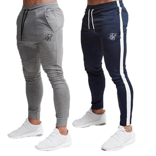 Sik Silk Men Pants Fitness Skinny Trousers