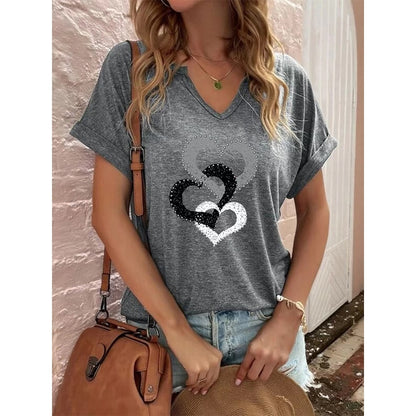 Womens heart shape summer top