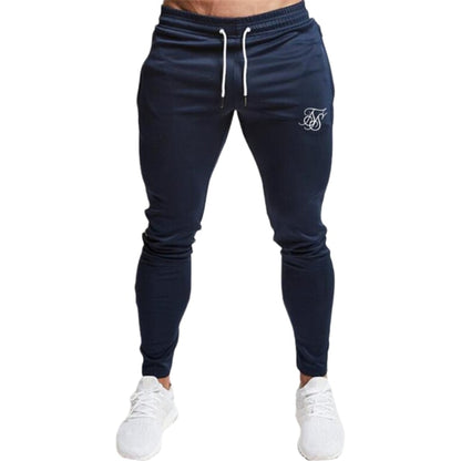 Sik Silk Men Pants Fitness Skinny Trousers