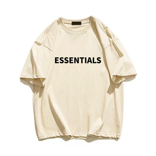 Essentials T Shirt Summer Cotton Men T-Shirt Letter Print Streetwear Fashion Brand Top Vintage Oversized Women Tee Free Shipping