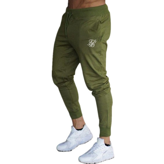 Sik Silk Men Pants Fitness Skinny Trousers