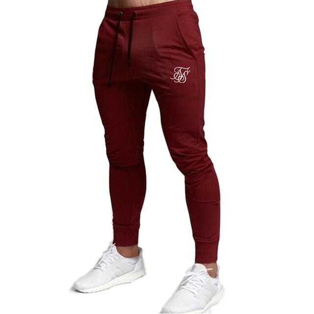 Sik Silk Men Pants Fitness Skinny Trousers